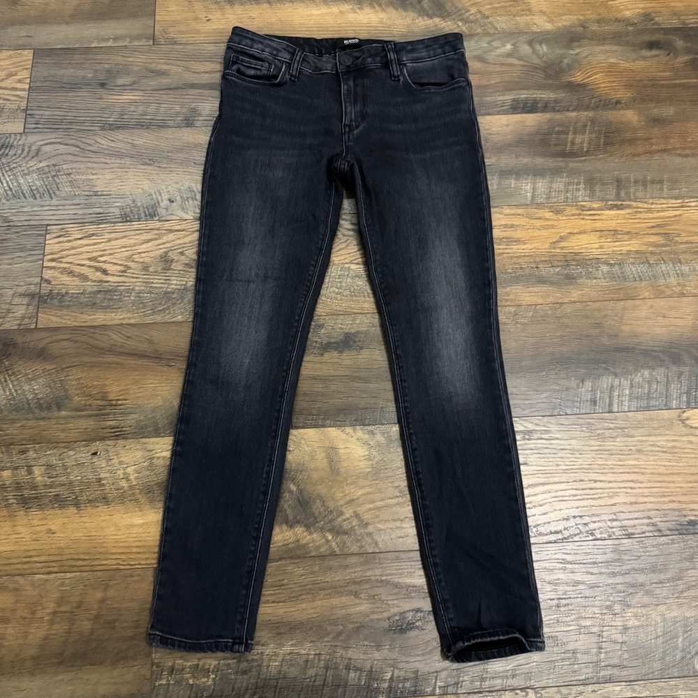 Hudson Krista Super Skinny Jeans Womens 27 Black Stretch Denim